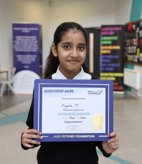 Ayesha Recognised for Outstanding Achievement ​​​​​​​