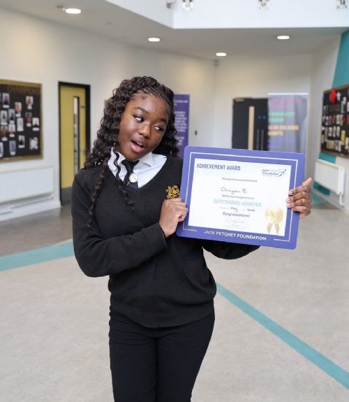 Ornigioia Receives Jack Petchey Outstanding Achiever Award